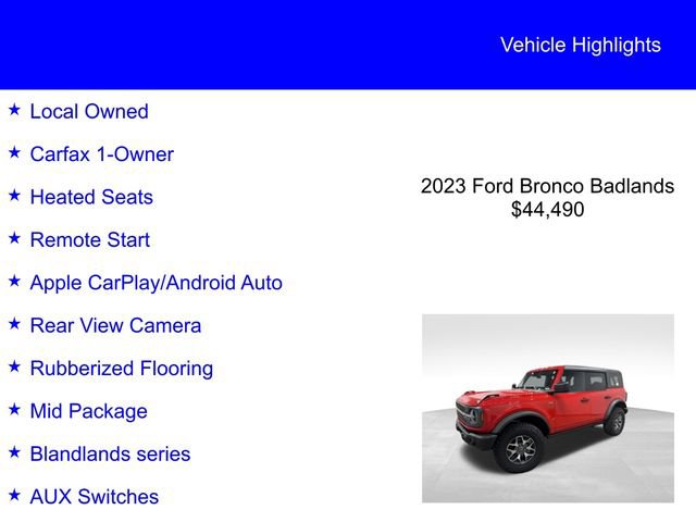 Certified 2023 Ford Bronco Badlands AWD/4WD image 3