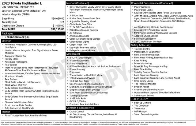 Used 2023 Toyota Highlander L image 10