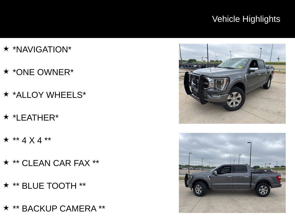 Certified 2022 Ford F150 Platinum w/ Equipment Group 701A High image 8