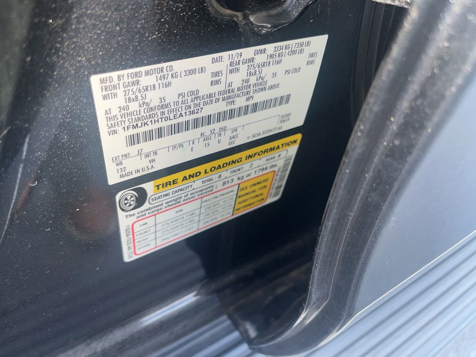 Certified 2020 Ford Expedition Max XLT w/ Equipment Group 201A RWD image 2