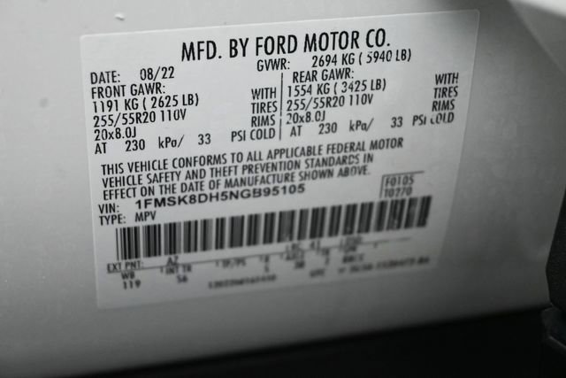 Certified 2022 Ford Explorer XLT w/ Equipment Group 202A AWD/4WD image 36
