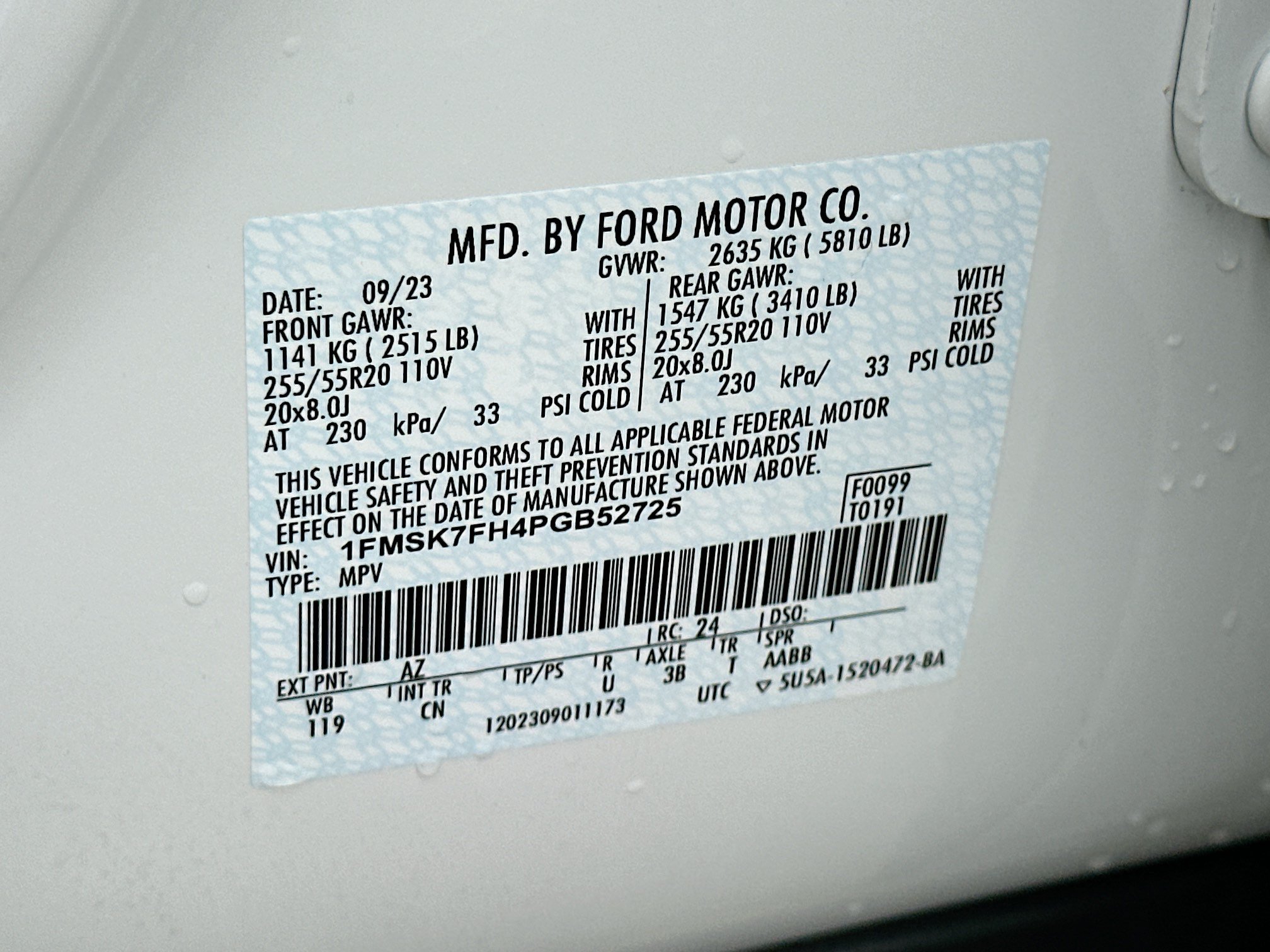 Certified 2023 Ford Explorer Limited w/ Limited Technology Package RWD image 34