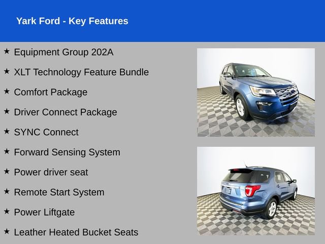 Certified 2018 Ford Explorer XLT w/ Equipment Group 202A FWD image 2