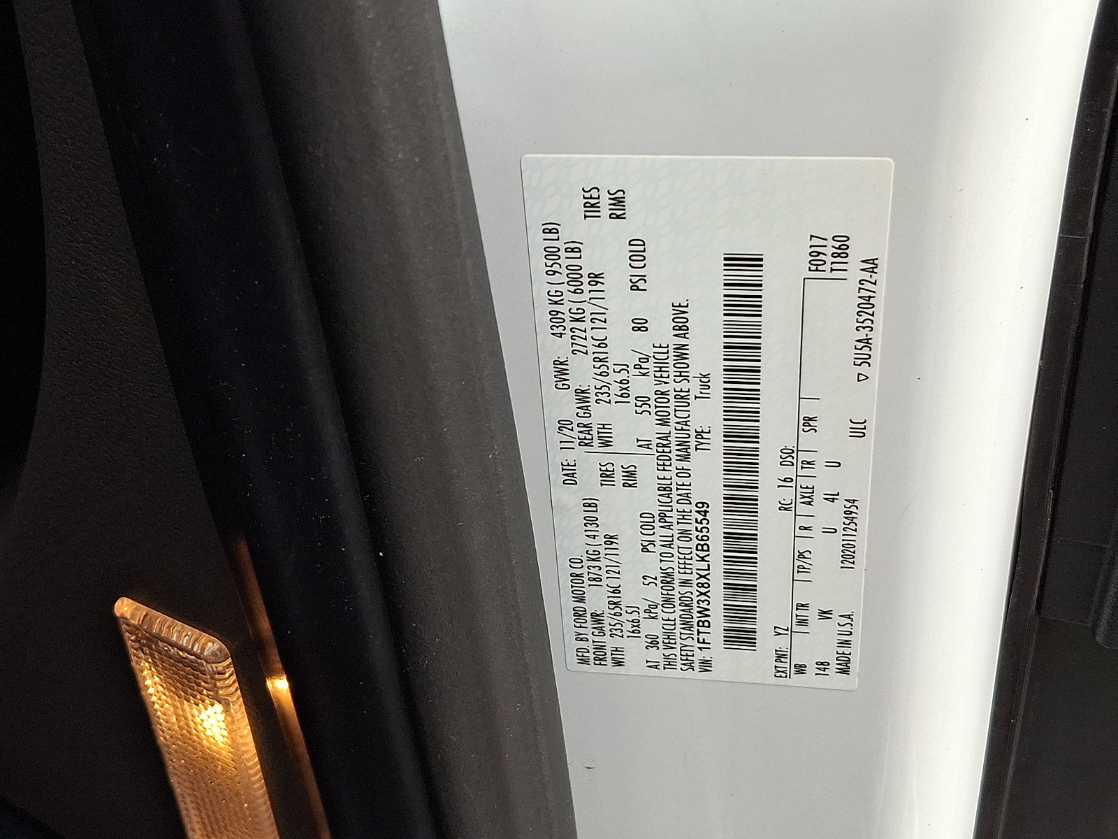 Certified 2020 Ford Transit 350 148 High Roof Extended w/ Load Area Protection Package RWD image 25
