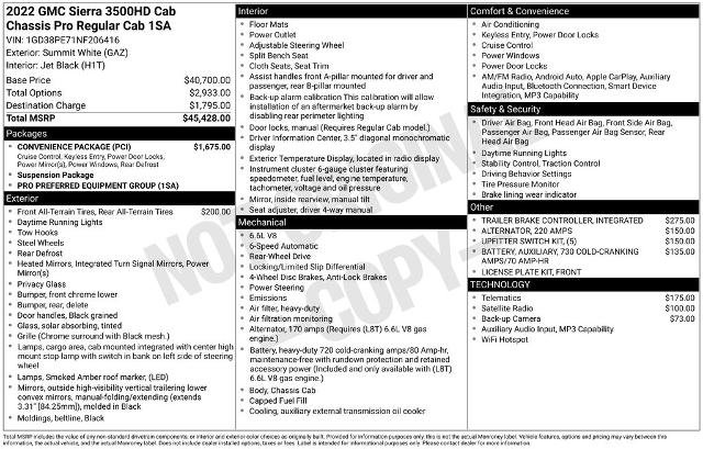 Used 2022 GMC Sierra 3500 Pro w/ Convenience Package RWD image 18