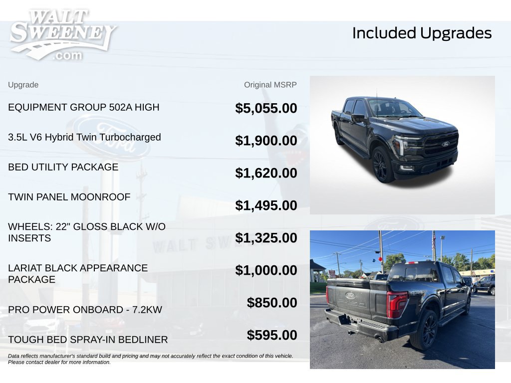 Certified 2024 Ford F150 Lariat w/ Equipment Group 502A High AWD/4WD image 12
