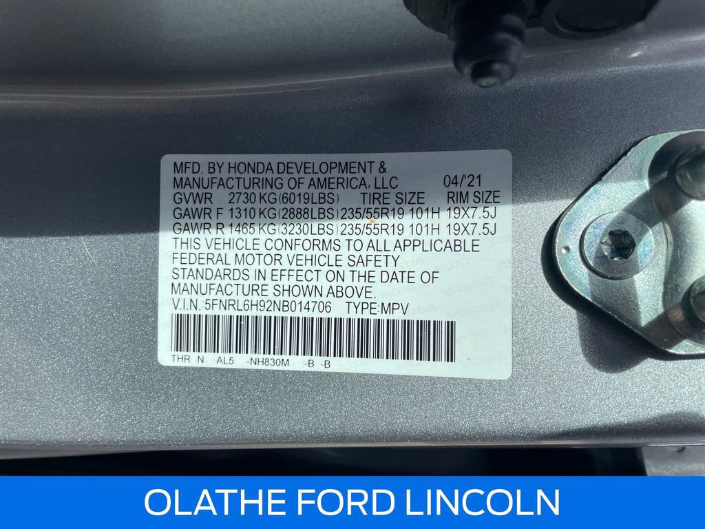 Used 2022 Honda Odyssey Elite image 22