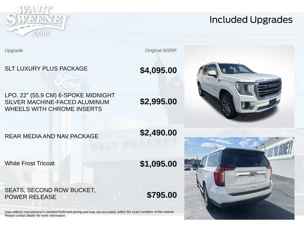 Used 2021 GMC Yukon XL SLT w/ SLT Luxury Plus Package AWD/4WD image 12