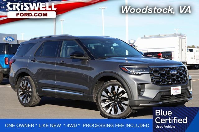 Certified 2025 Ford Explorer Platinum w/ LUX Leather Package
