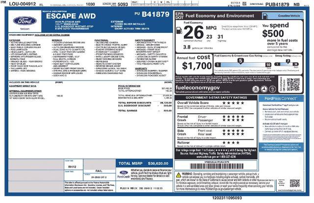 Certified 2023 Ford Escape Platinum AWD/4WD image 5