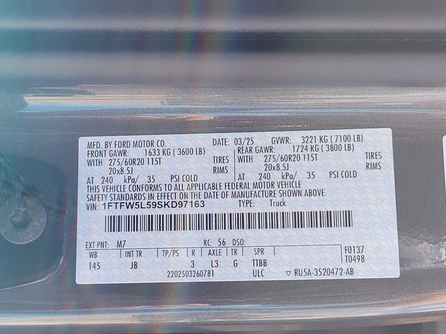 Certified 2025 Ford F150 Lariat w/ Equipment Group 501A Mid AWD/4WD image 15