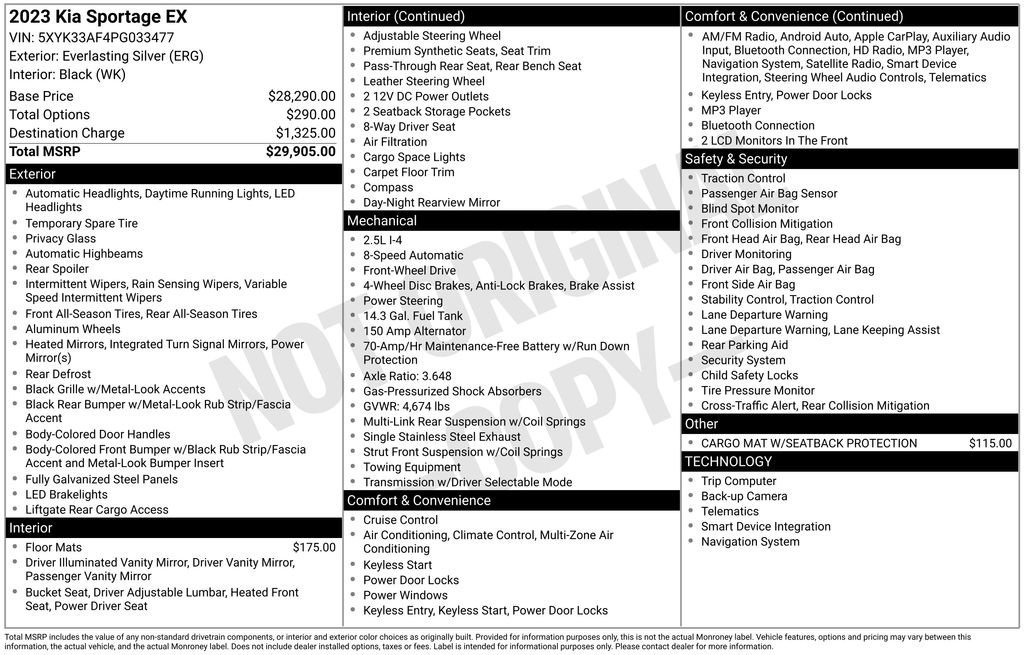 Used 2023 Kia Sportage EX image 10