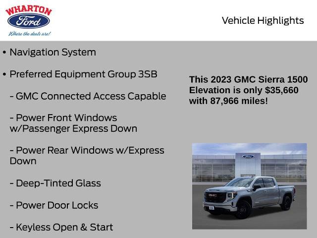 Used 2023 GMC Sierra 1500 Elevation w/ X31 Off-Road Package AWD/4WD image 6