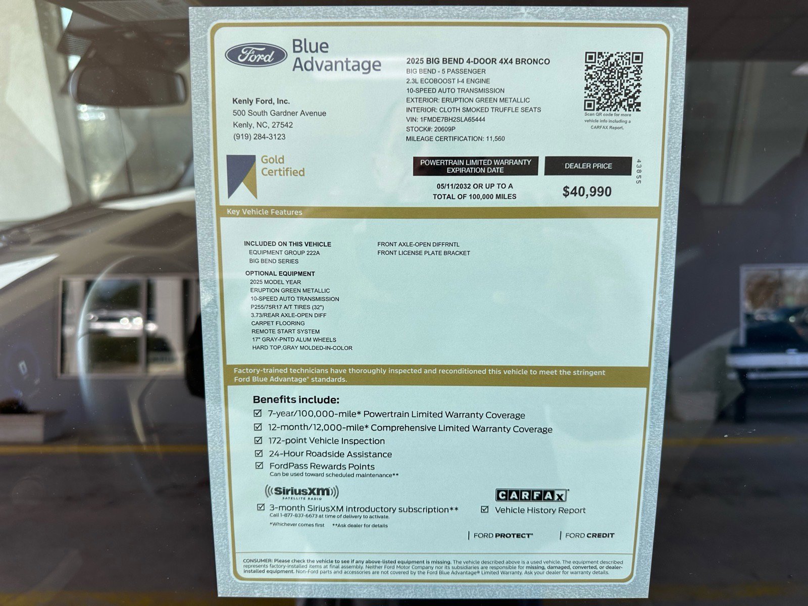 Certified 2025 Ford Bronco Big Bend image 8