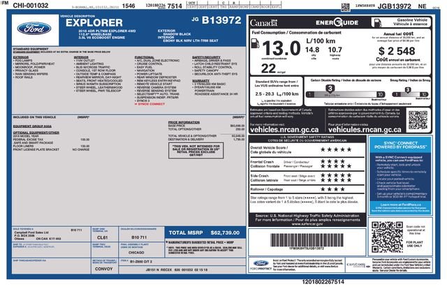 Certified 2018 Ford Explorer Platinum AWD/4WD image 4