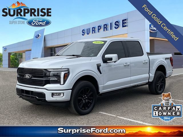 Certified 2025 Ford F150 Platinum w/ Equipment Group 702A High AWD/4WD 360° Tour