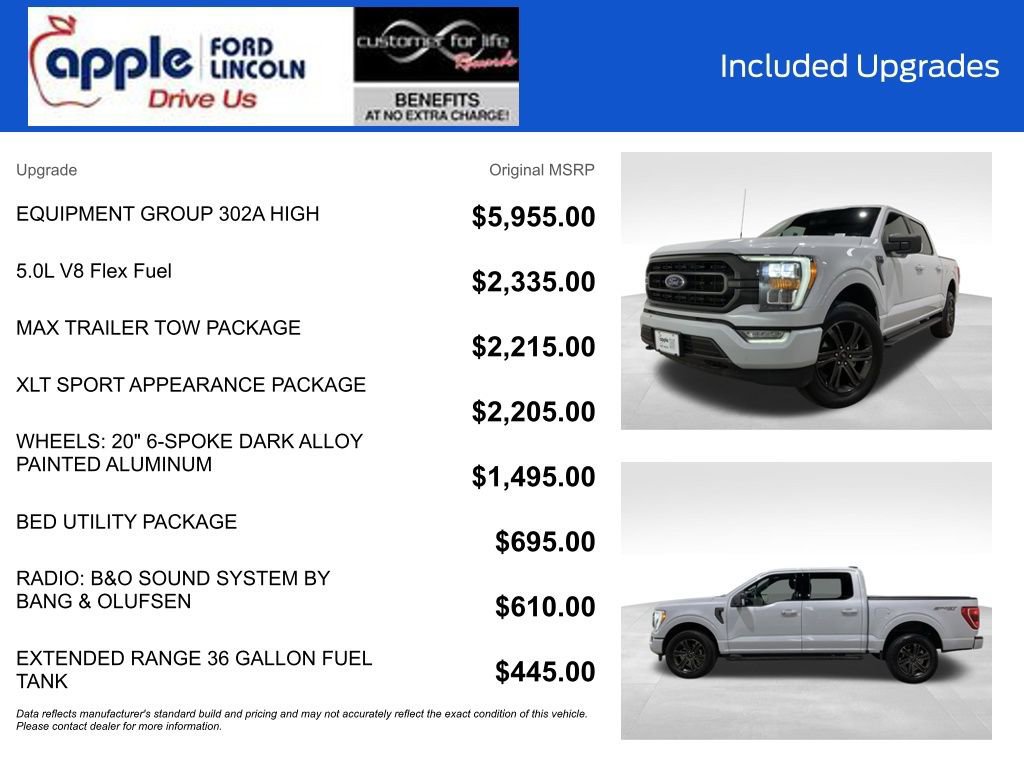 Certified 2022 Ford F150 XLT w/ Equipment Group 302A High image 9