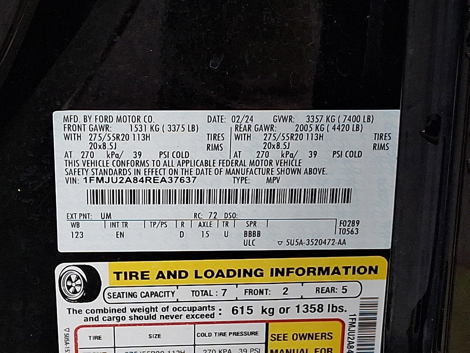 Certified 2024 Ford Expedition Limited AWD/4WD image 29