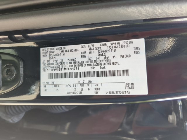 Certified 2021 Ford F150 XLT w/ Equipment Group 302A High AWD/4WD image 28