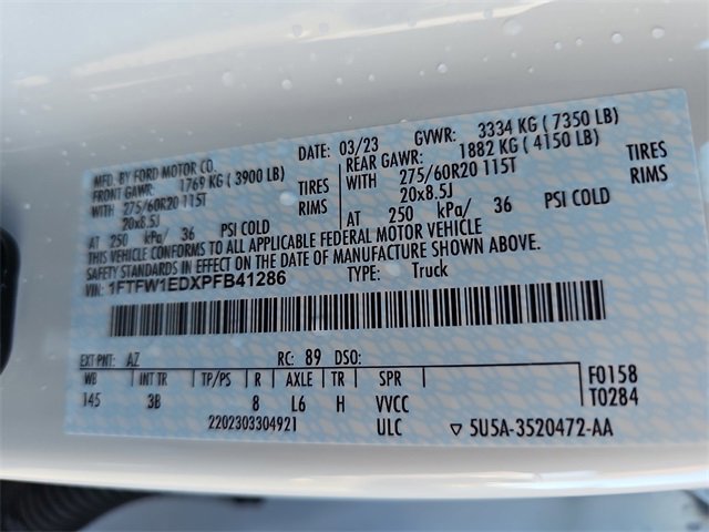 Certified 2023 Ford F150 Platinum w/ Equipment Group 701A High image 34