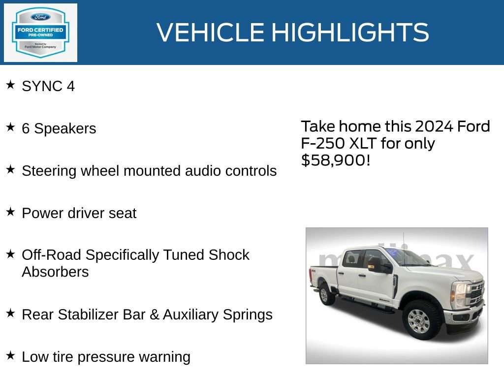 Certified 2024 Ford F250 XLT w/ FX4 Off-Road Package image 33