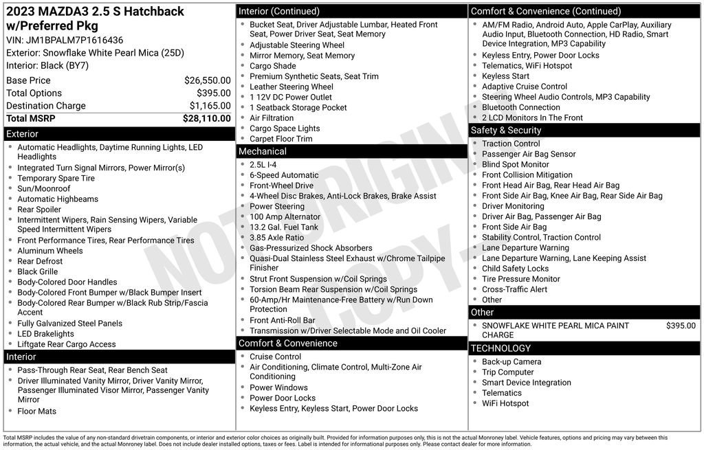 Used 2023 MAZDA MAZDA3 s image 33