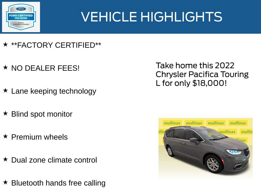 Used 2022 Chrysler Pacifica Touring-L FWD image 12