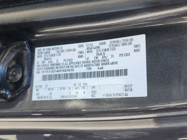 Certified 2017 Ford F150 XL w/ Equipment Group 101A Mid AWD/4WD image 34