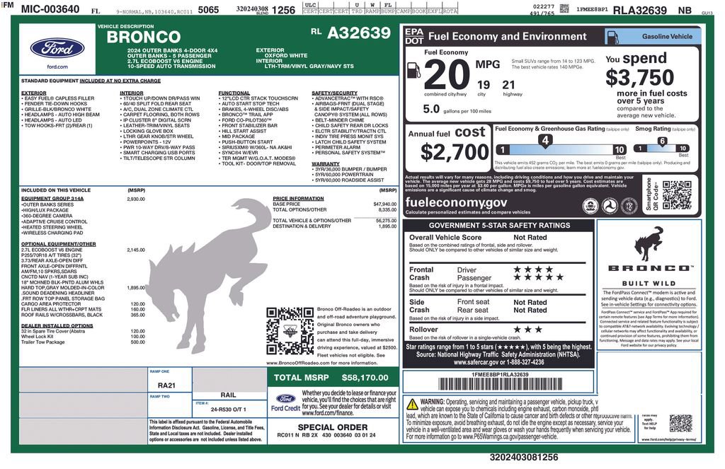 Certified 2024 Ford Bronco Outer Banks image 5