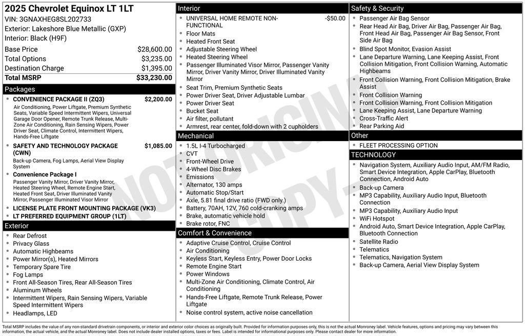 Used 2025 Chevrolet Equinox LT w/ Convenience Package II FWD image 5