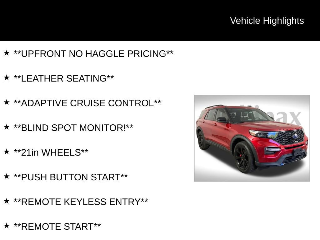 Certified 2024 Ford Explorer ST w/ Equipment Group 401A image 12