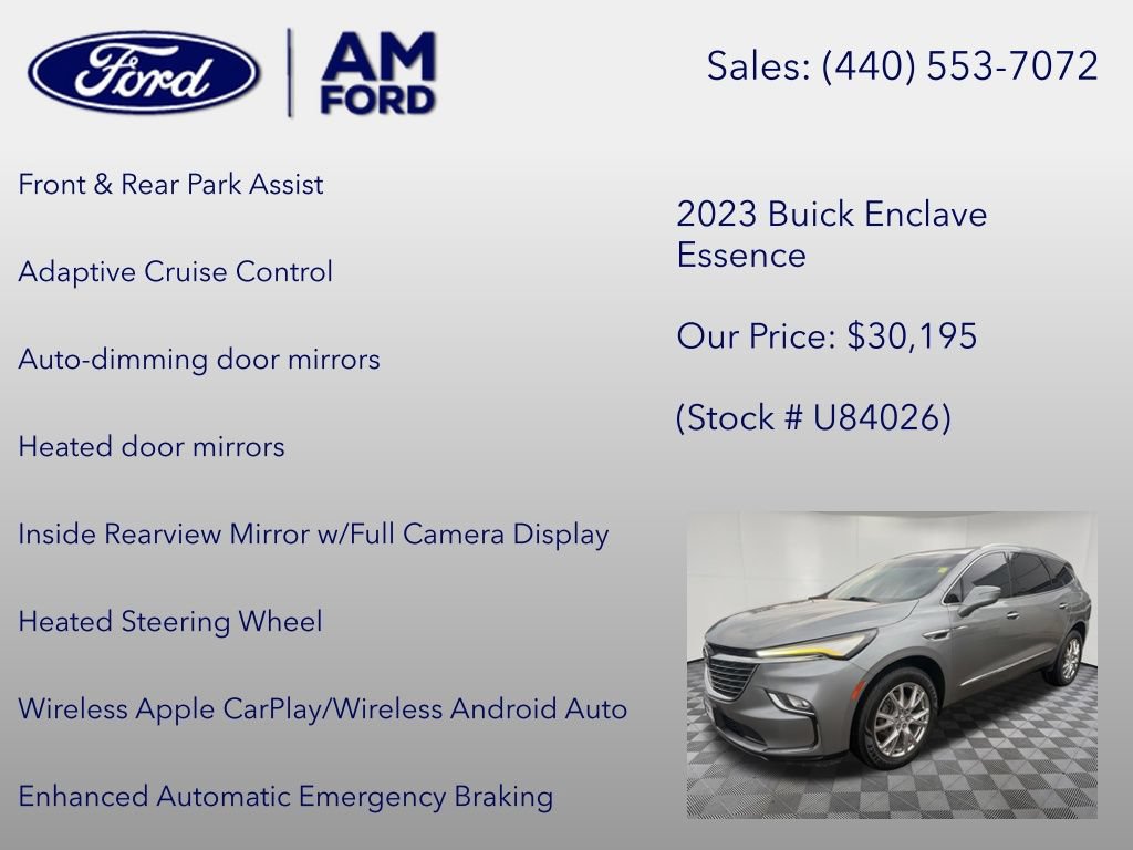 Used 2023 Buick Enclave Essence w/ Experience Buick Package AWD/4WD image 24