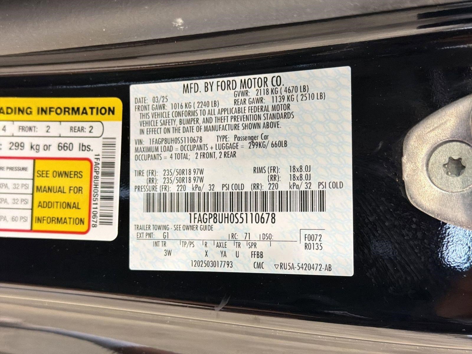 Certified 2025 Ford Mustang Premium RWD image 15