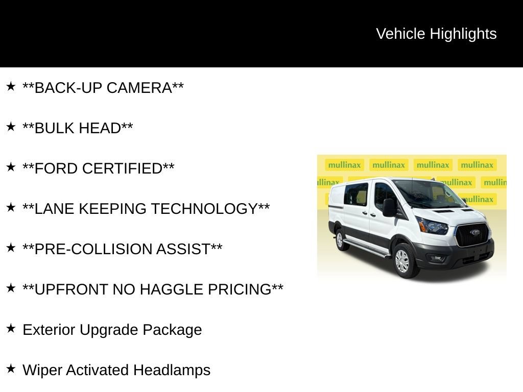 Certified 2025 Ford Transit 250 Low Roof w/ Exterior Upgrade Package RWD image 13