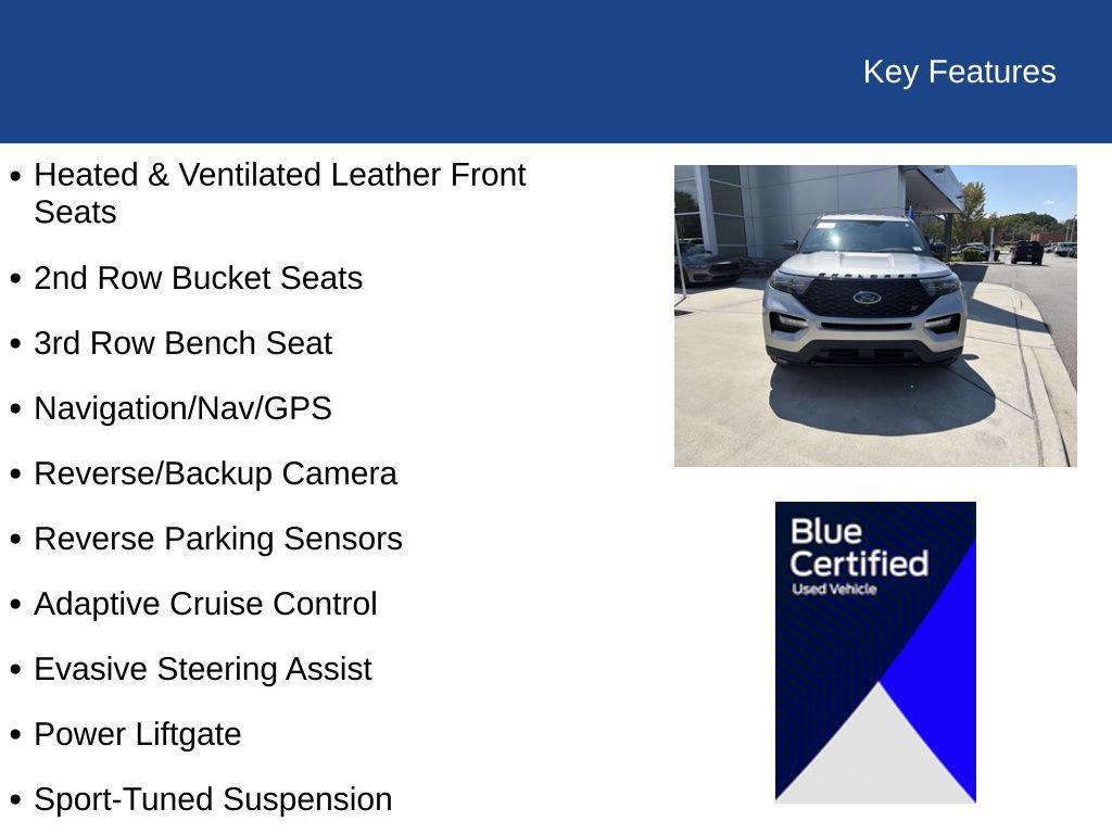 Certified 2022 Ford Explorer ST w/ ST Street Pack RWD image 35