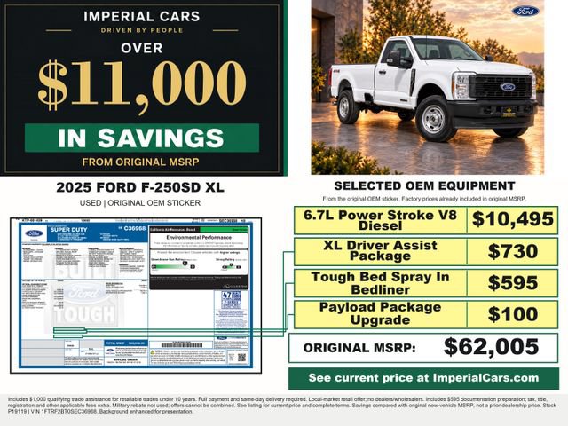 Certified 2025 Ford F250 XL w/ XL Driver Assist Package AWD/4WD image 3