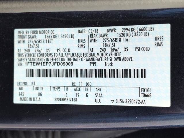 Certified 2018 Ford F150 XLT w/ Equipment Group 302A Luxury AWD/4WD image 34