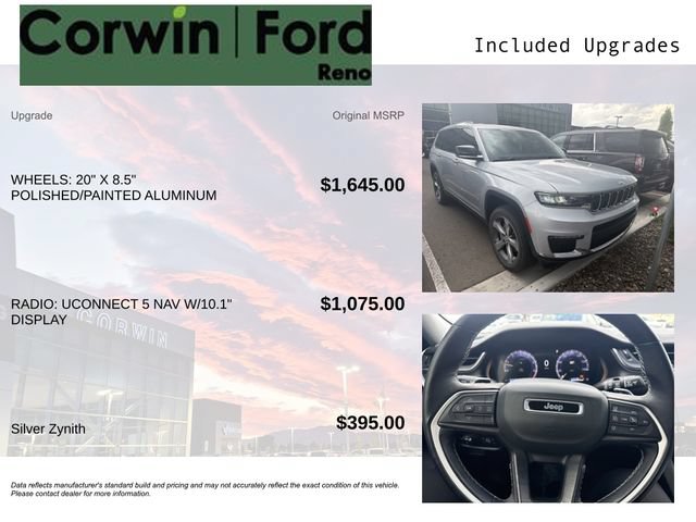 Used 2022 Jeep Grand Cherokee L Limited AWD/4WD image 3