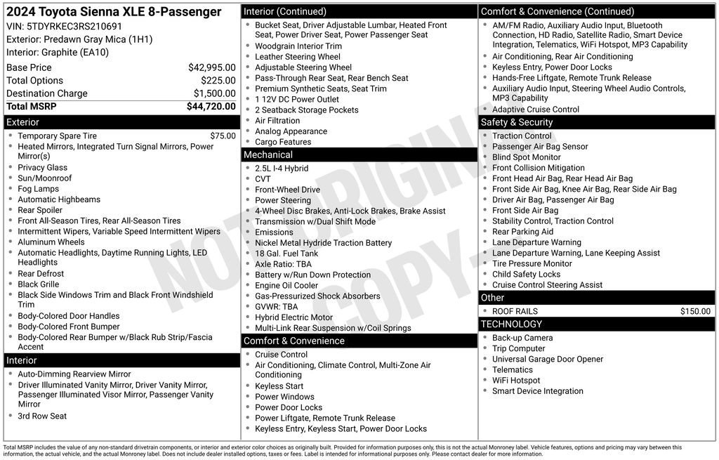 Used 2024 Toyota Sienna XLE image 9