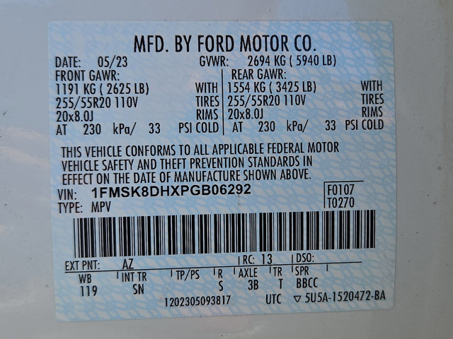 Certified 2023 Ford Explorer XLT w/ Equipment Group 202A image 31