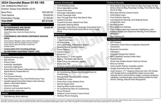 Used 2024 Chevrolet Blazer EV RS AWD/4WD image 18