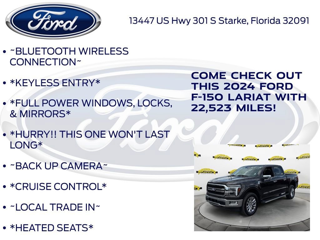Certified 2024 Ford F150 Lariat w/ Equipment Group 502A High AWD/4WD image 10
