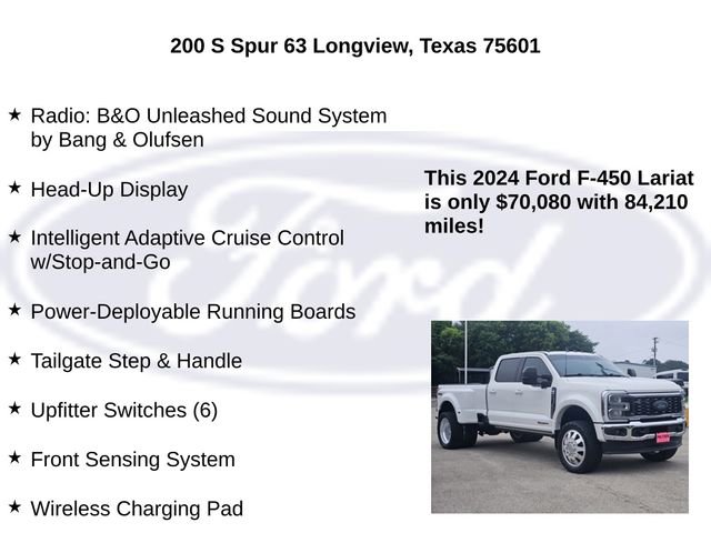 Certified 2024 Ford F450 Lariat w/ Lariat Ultimate Package AWD/4WD image 25