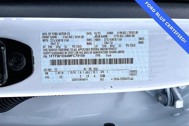 Certified 2021 Ford F150 XLT w/ Equipment Group 302A High image 33