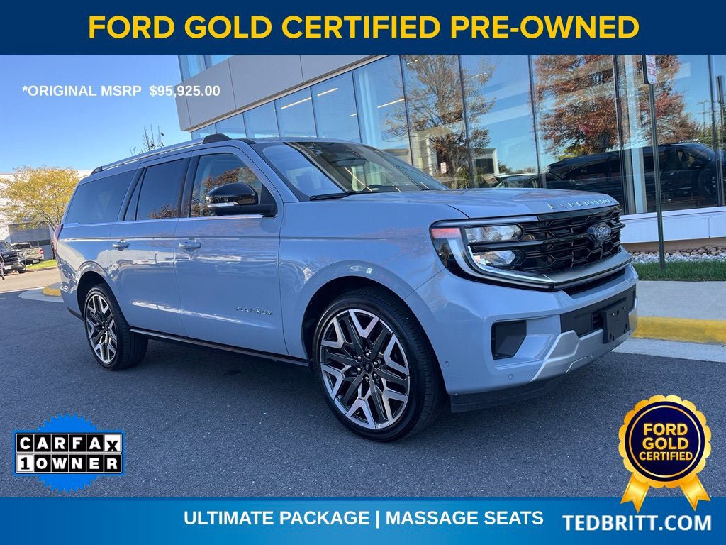 Certified 2025 Ford Expedition Max Platinum w/ Platinum Ultimate Package AWD/4WD image 1