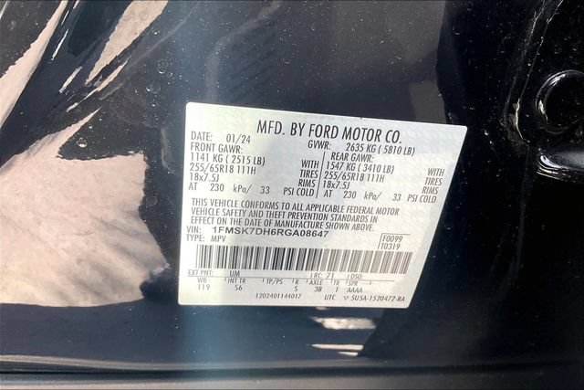Certified 2024 Ford Explorer XLT w/ Equipment Group 202A RWD image 34