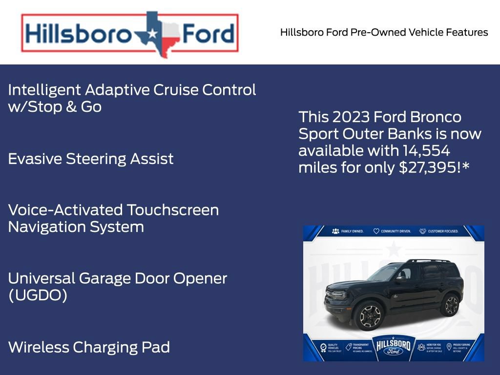 Certified 2023 Ford Bronco Sport Outer Banks w/ Tech Package AWD/4WD image 9