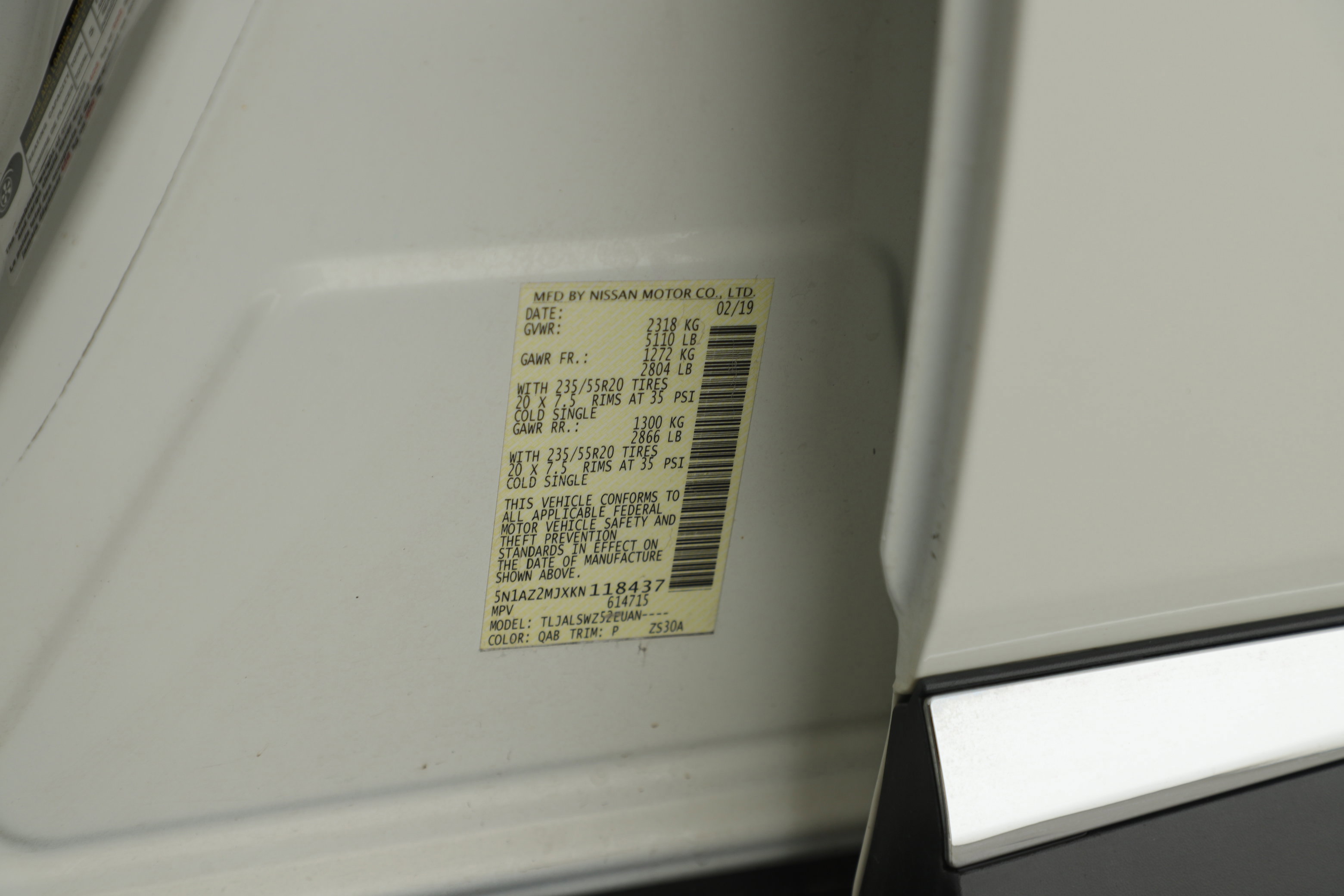 Used 2019 Nissan Murano Platinum w/ Cargo Package image 8