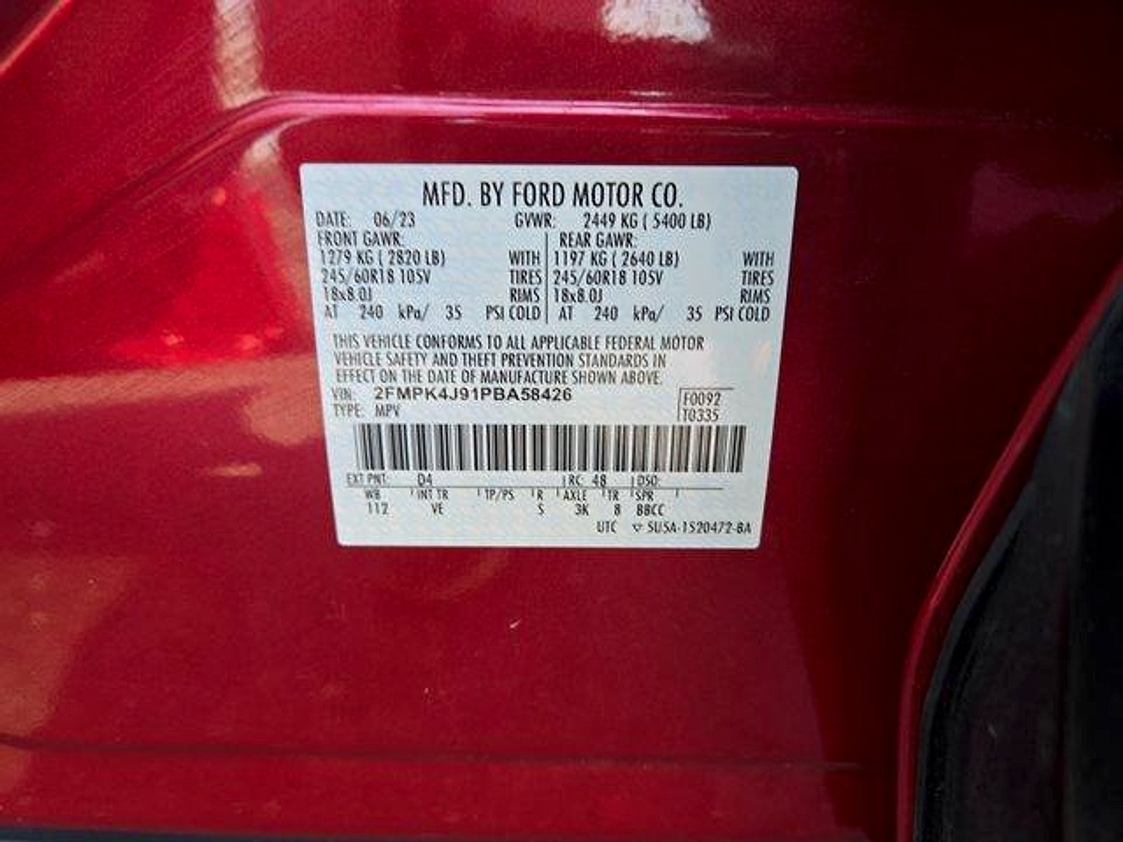 Certified 2023 Ford Edge SEL w/ Convenience Package AWD/4WD image 28