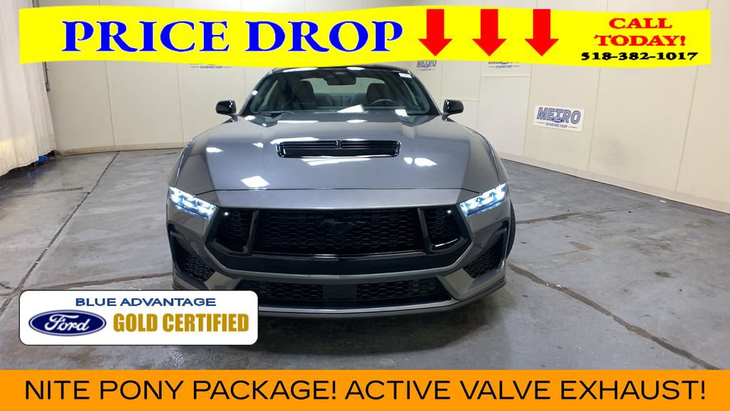 Certified 2025 Ford Mustang GT Premium w/ Mustang Nite Pony Package RWD image 8